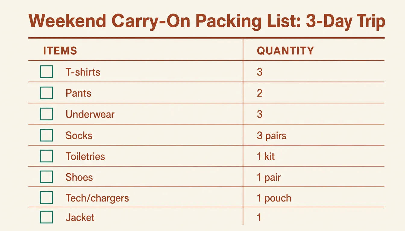 Chart showing weight distribution of a packed carry-on duffel across five packing categories: clothing, shoes, toiletries, electronics, and extras